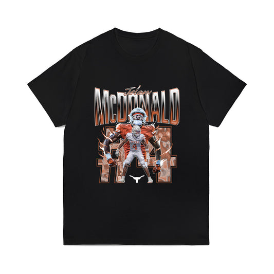 Texas - NCAA Football : Jelani Mcdonald - Collage Comfort Colors T-Shirt-0