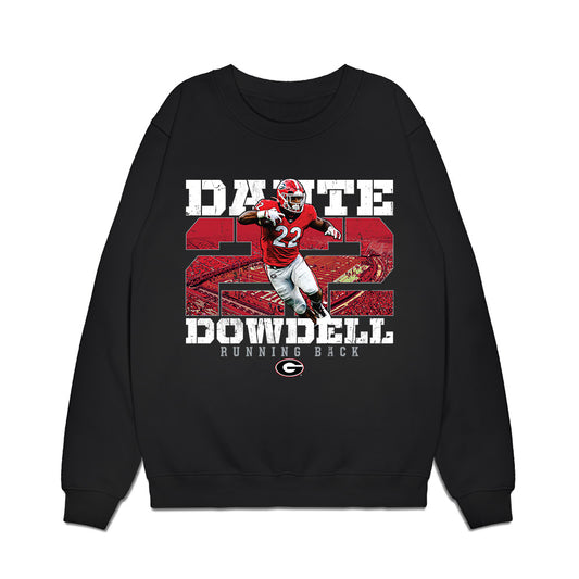 Georgia - NCAA Football : Dante Dowdell - Collage Premium Crewneck Sweatshirt-0