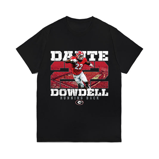 Georgia - NCAA Football : Dante Dowdell - Collage Comfort Colors T-Shirt-0