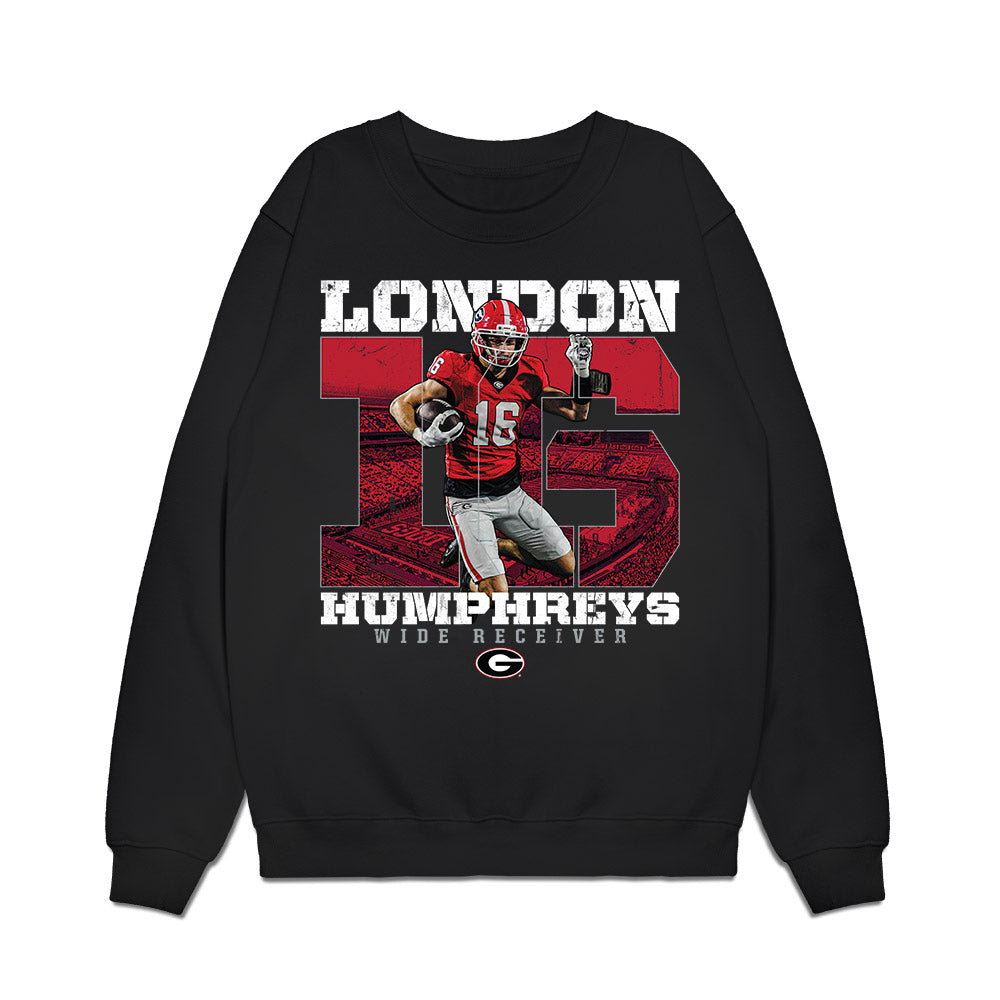 Georgia - NCAA Football : London Humphreys - Collage Premium Crewneck Sweatshirt-0