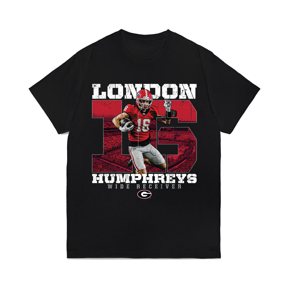 Georgia - NCAA Football : London Humphreys - Collage Comfort Colors T-Shirt-0
