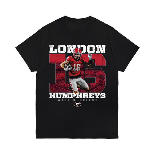 Georgia - NCAA Football : London Humphreys - Collage Comfort Colors T-Shirt-0