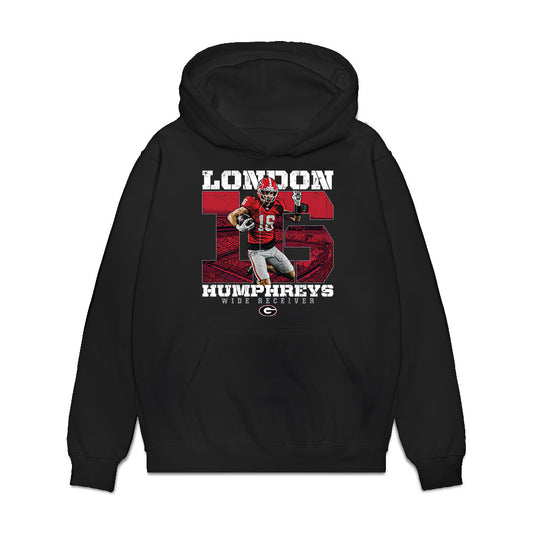Georgia - NCAA Football : London Humphreys - Collage Premium Hooded Sweatshirt-0