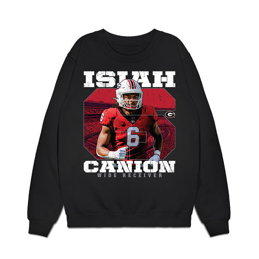 Georgia - NCAA Football : Isiah Canion - Collage Premium Crewneck Sweatshirt-0