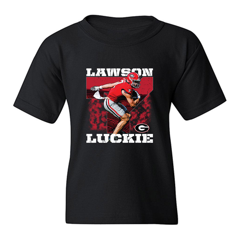 Georgia - NCAA Football : Lawson Luckie - Collage Youth T-Shirt-0