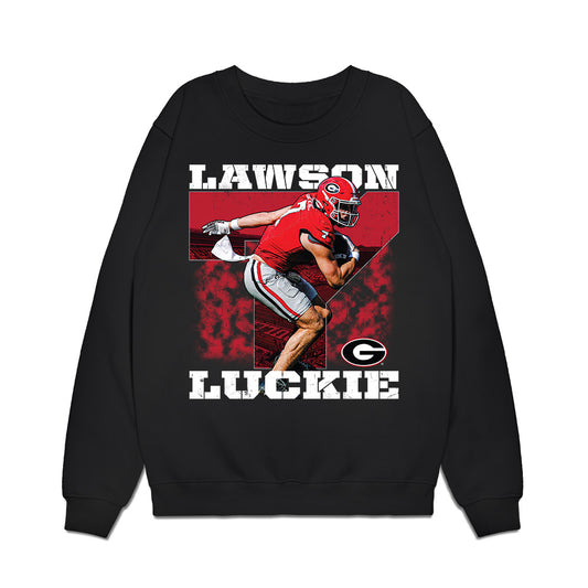 Georgia - NCAA Football : Lawson Luckie - Collage Premium Crewneck Sweatshirt-0