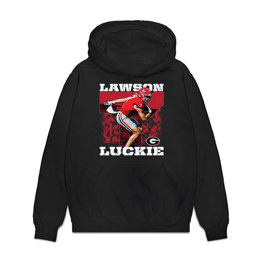Georgia - NCAA Football : Lawson Luckie - Collage Premium Hooded Sweatshirt-0