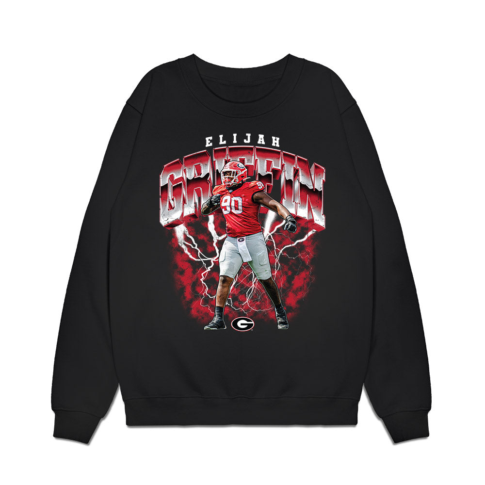 Georgia - NCAA Football : Elijah Griffin - Collage Premium Crewneck Sweatshirt-0