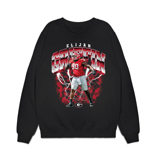 Georgia - NCAA Football : Elijah Griffin - Collage Premium Crewneck Sweatshirt-0