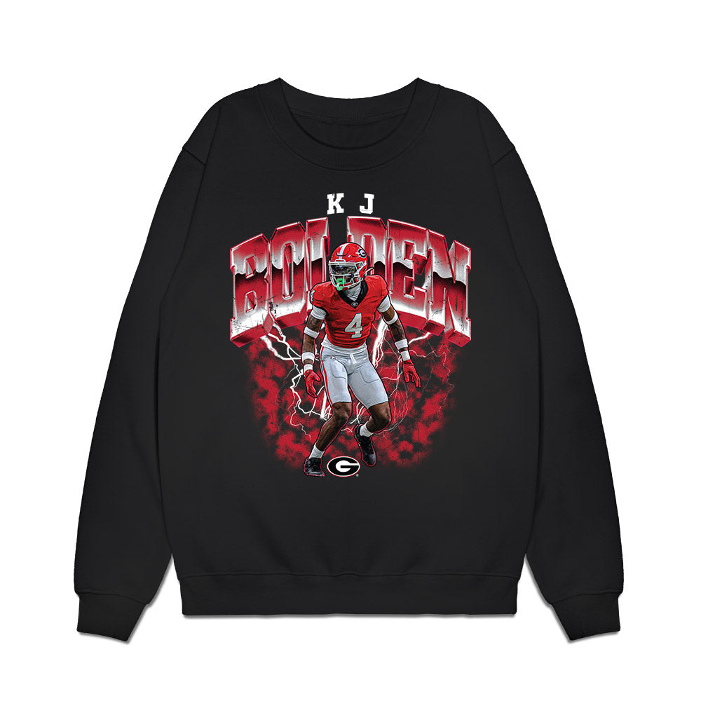 Georgia - NCAA Football : KJ Bolden - Collage Premium Crewneck Sweatshirt-0