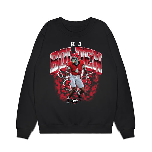 Georgia - NCAA Football : KJ Bolden - Collage Premium Crewneck Sweatshirt-0