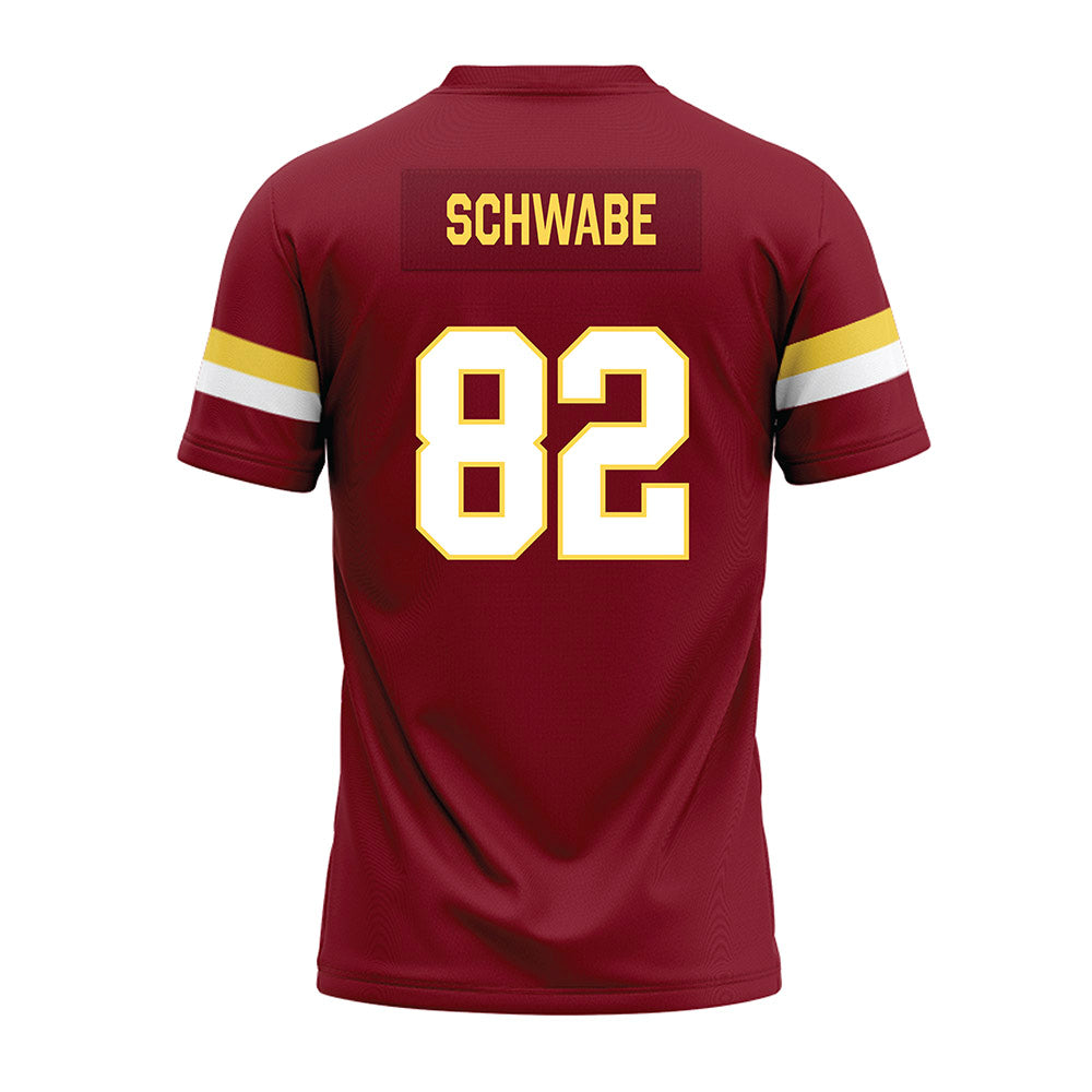 NSU - NCAA Football : Louie Schwabe - Maroon Premium Football Jersey-1