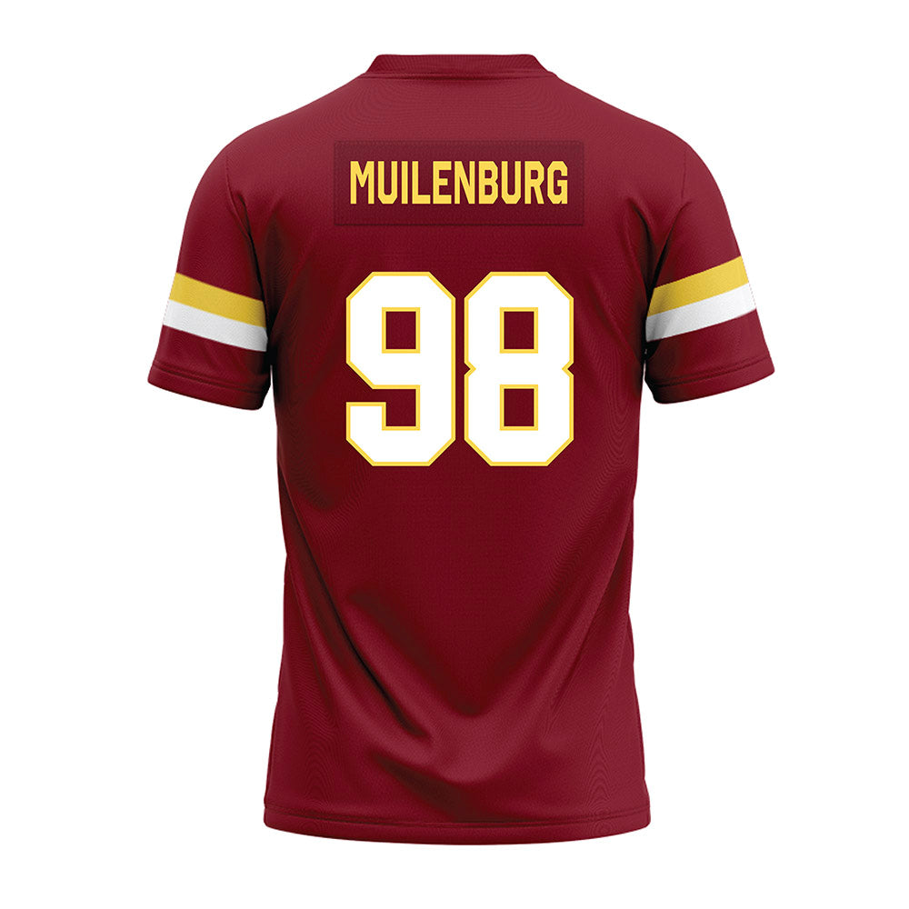 NSU - NCAA Football : Miles Muilenburg - Maroon Premium Football Jersey-1