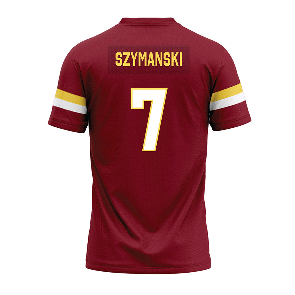 NSU - NCAA Football : Javonnee Szymanski - Maroon Premium Football Jersey-1