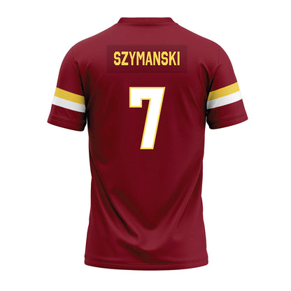 NSU - NCAA Football : Javonnee Szymanski - Maroon Premium Football Jersey-1