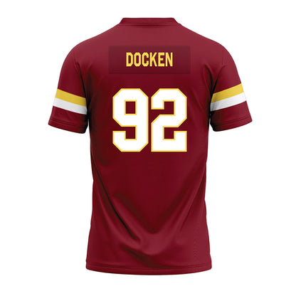 NSU - NCAA Football : Keaton Docken - Maroon Premium Football Jersey-1