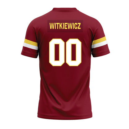 NSU - NCAA Football : Edward Witkiewicz - Maroon Premium Football Jersey-1