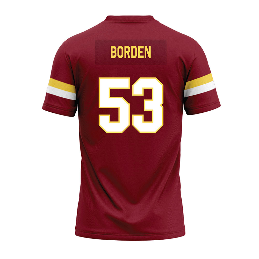NSU - NCAA Football : Graham Borden - Maroon Premium Football Jersey-1