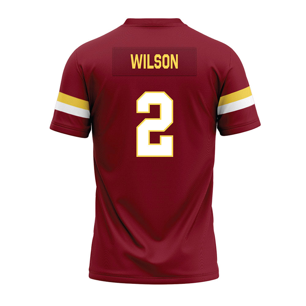 NSU - NCAA Football : Adrian Wilson - Maroon Premium Football Jersey-1