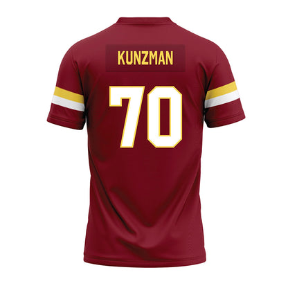 NSU - NCAA Football : Jeffrey Kunzman - Maroon Premium Football Jersey-1