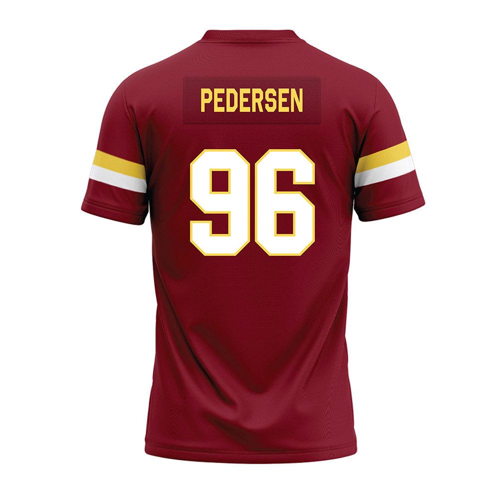 NSU - NCAA Football : Brock Pedersen - Maroon Premium Football Jersey-1