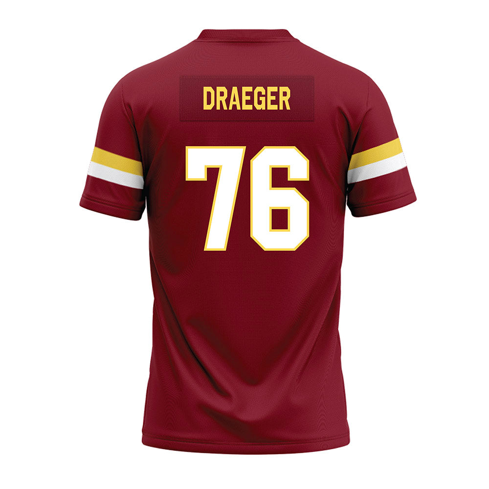 NSU - NCAA Football : Noah Draeger - Maroon Premium Football Jersey-1