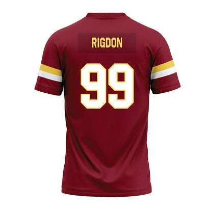 NSU - NCAA Football : Kai Rigdon - Maroon Premium Football Jersey-1
