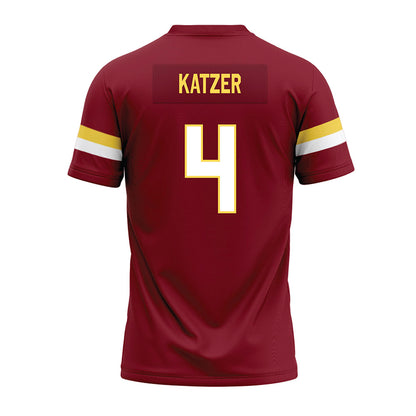 NSU - NCAA Football : Boston Katzer - Maroon Premium Football Jersey-1