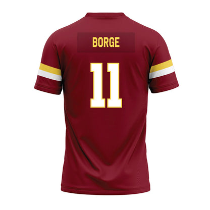 NSU - NCAA Football : Karson Borge - Maroon Premium Football Jersey-1