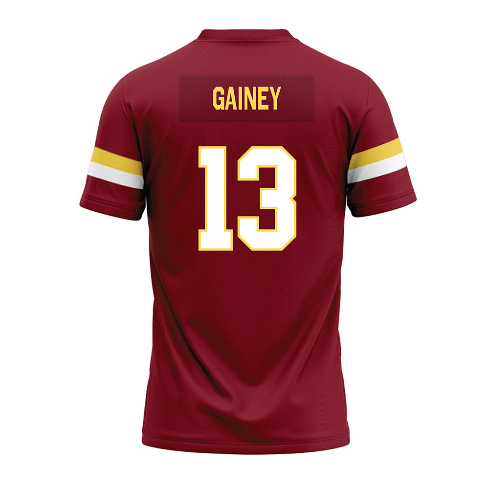 NSU - NCAA Football : Cj Gainey - Maroon Premium Football Jersey-1