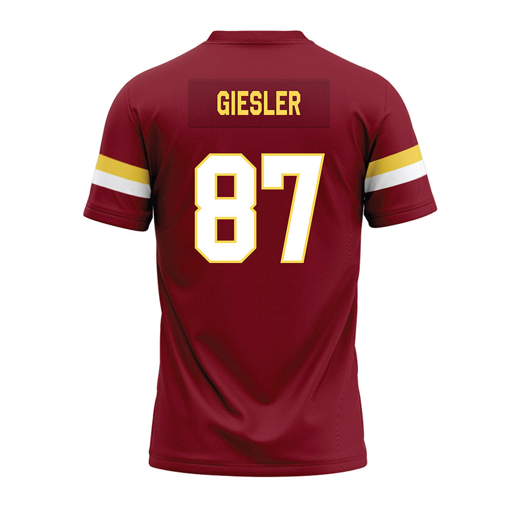 NSU - NCAA Football : Gavin Giesler - Maroon Premium Football Jersey-1