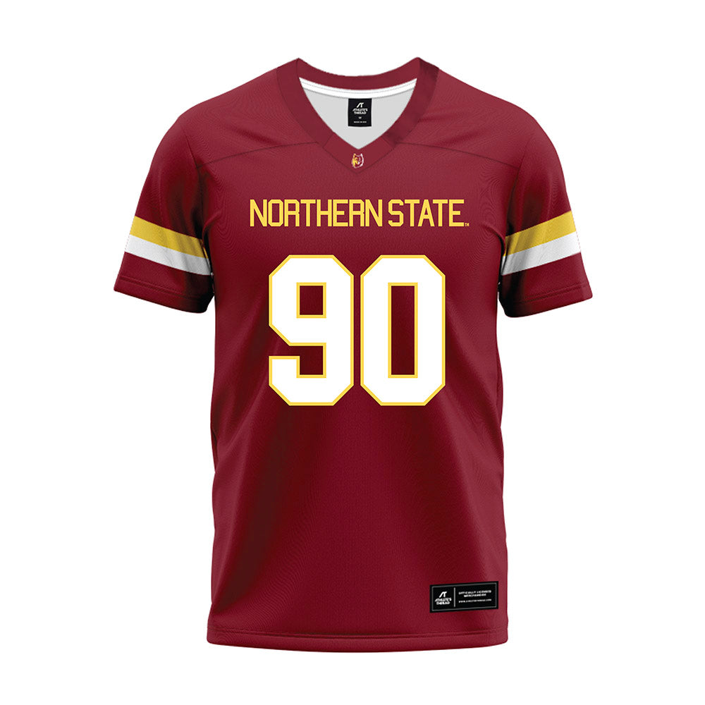 NSU - NCAA Football : Noah Hutmacher - Maroon Premium Football Jersey-0
