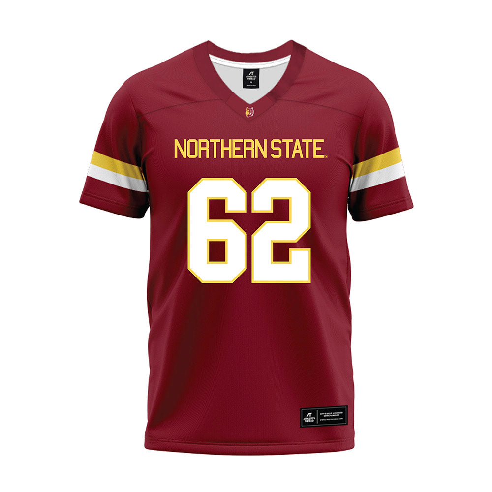 NSU - NCAA Football : Conner Wallman - Maroon Premium Football Jersey-0