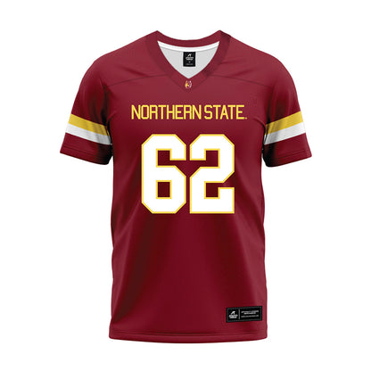 NSU - NCAA Football : Conner Wallman - Maroon Premium Football Jersey-0