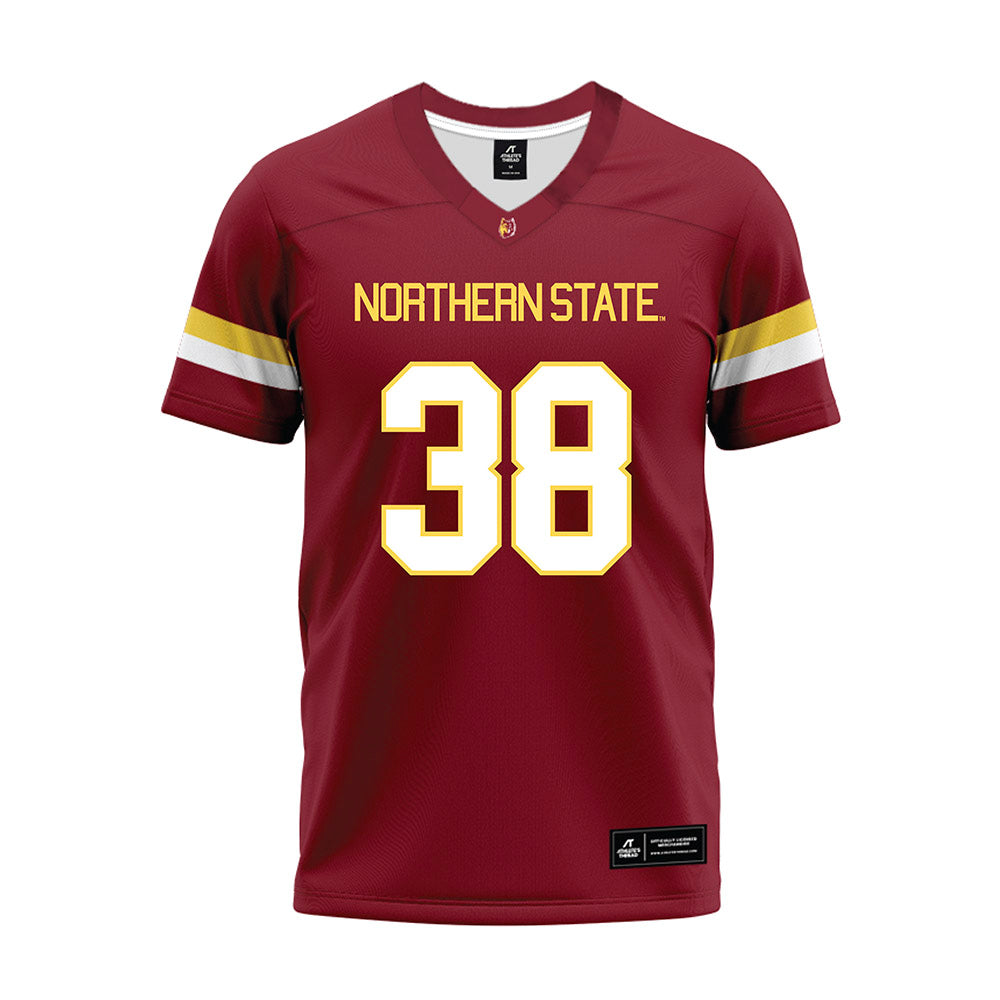 NSU - NCAA Football : Grayson Fisher - Maroon Premium Football Jersey-0