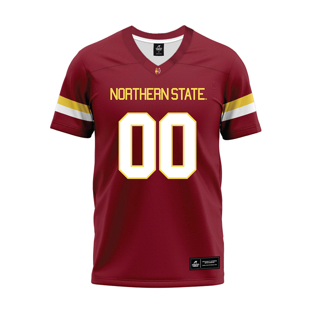 NSU - NCAA Football : Edward Witkiewicz - Maroon Premium Football Jersey-0