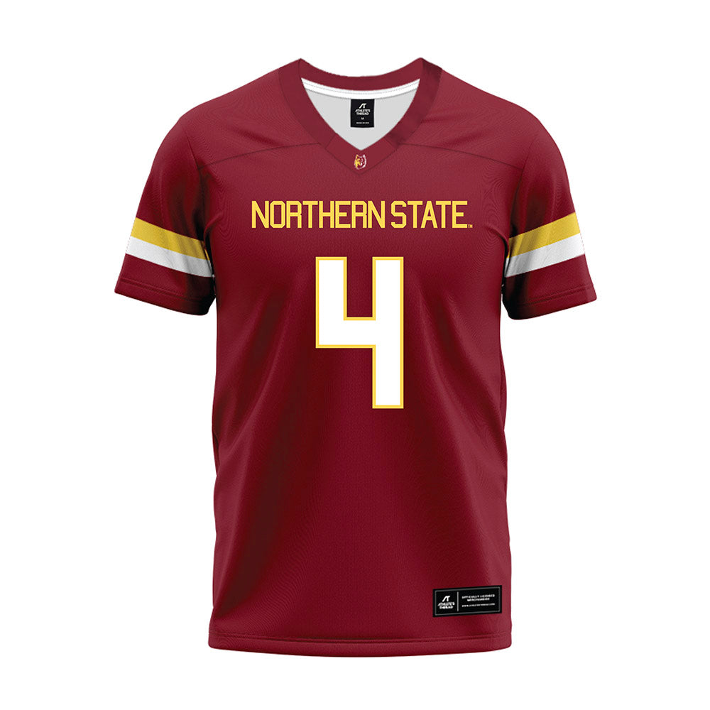 NSU - NCAA Football : Boston Katzer - Maroon Premium Football Jersey-0