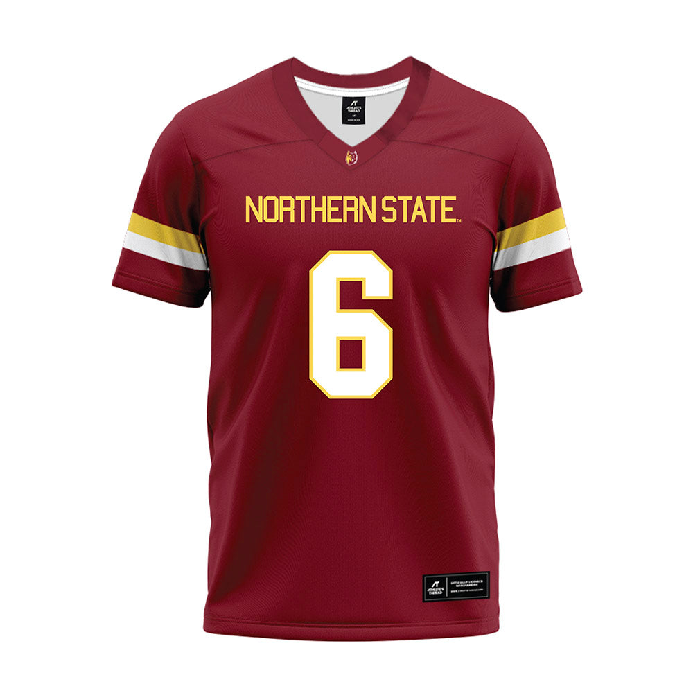 NSU - NCAA Football : Connor Kreger - Maroon Premium Football Jersey-0