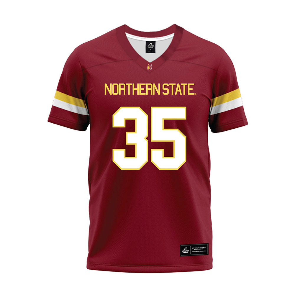 NSU - NCAA Football : Noah Moringlane - Maroon Premium Football Jersey-0