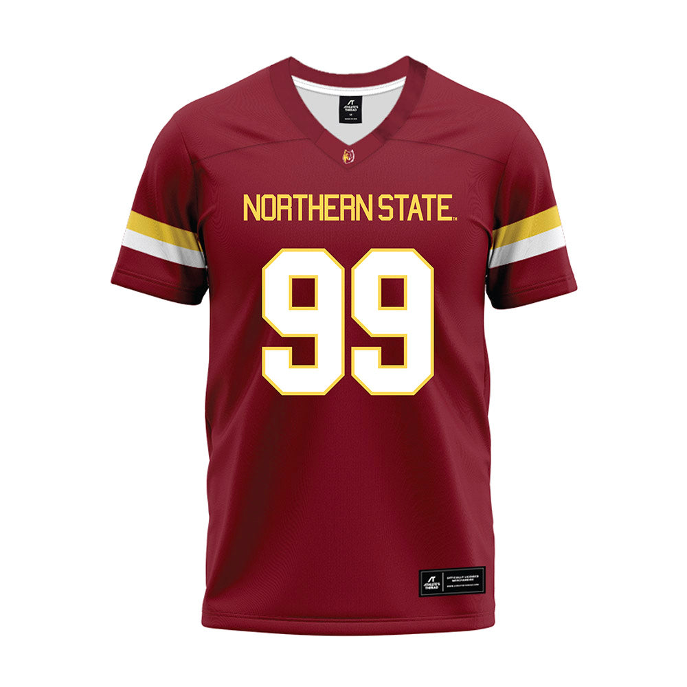 NSU - NCAA Football : Kai Rigdon - Maroon Premium Football Jersey-0