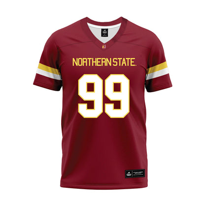 NSU - NCAA Football : Kai Rigdon - Maroon Premium Football Jersey-0