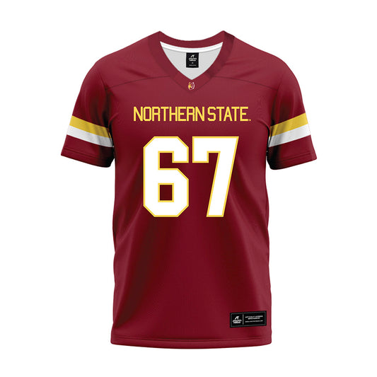 NSU - NCAA Football : Hudson Hodous - Maroon Premium Football Jersey-0