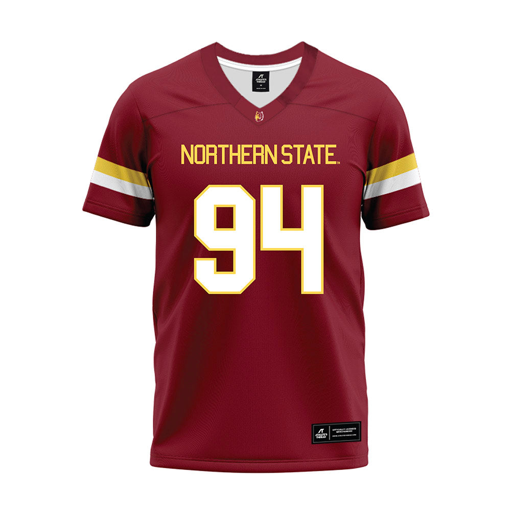 NSU - NCAA Football : Tau Latu - Maroon Premium Football Jersey-0