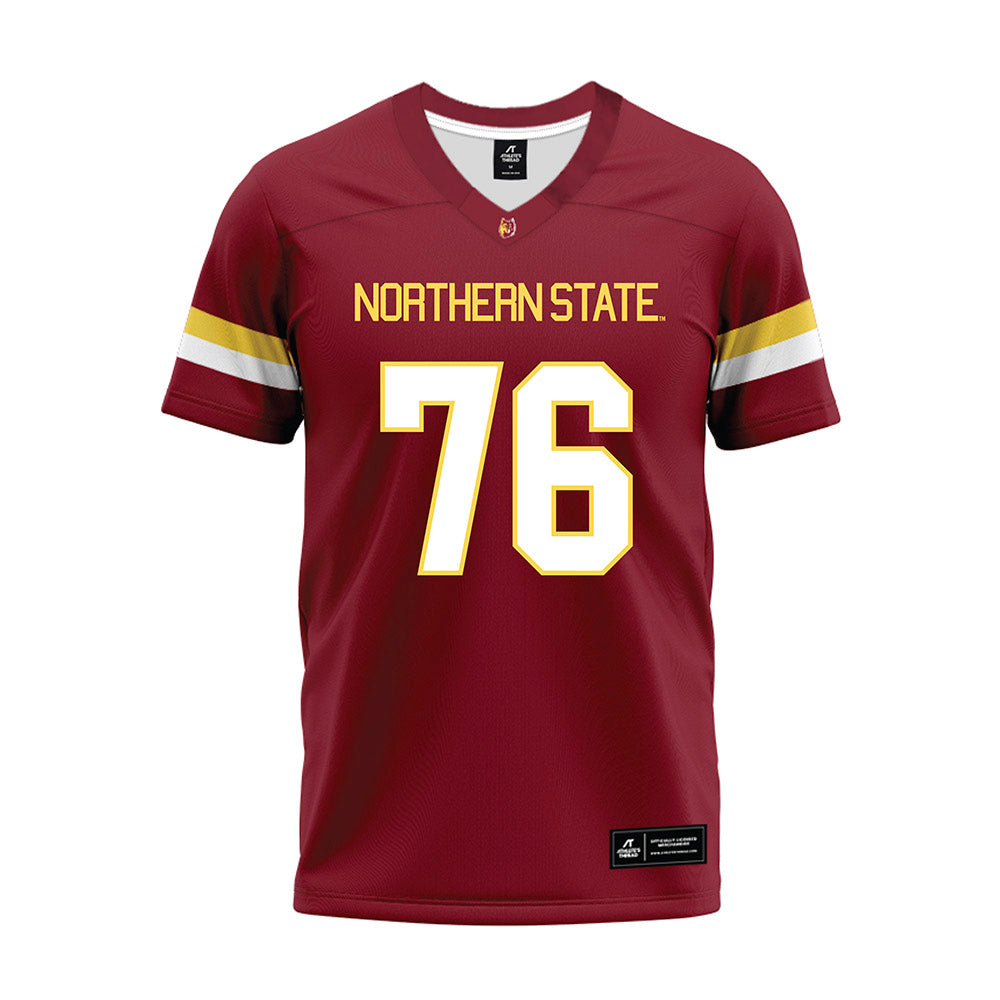 NSU - NCAA Football : Noah Draeger - Maroon Premium Football Jersey-0