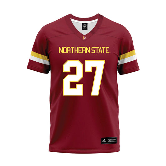 NSU - NCAA Football : Kale Johnson - Maroon Premium Football Jersey-0