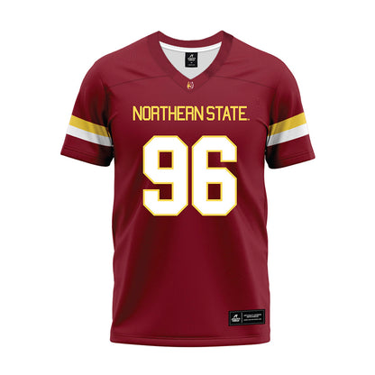 NSU - NCAA Football : Brock Pedersen - Maroon Premium Football Jersey-0