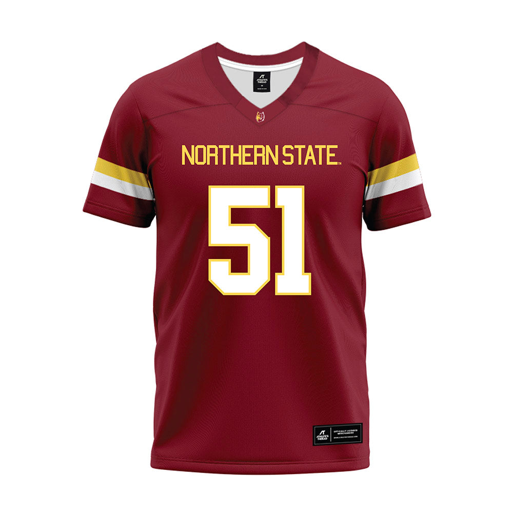 NSU - NCAA Football : Chase Sturm - Maroon Premium Football Jersey-0