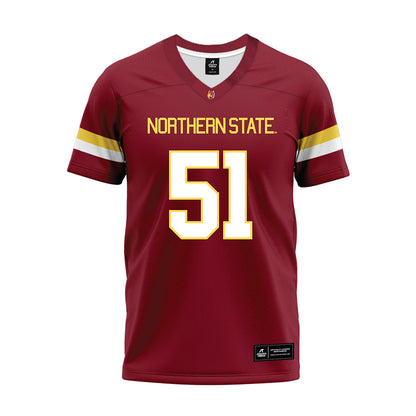 NSU - NCAA Football : Chase Sturm - Maroon Premium Football Jersey-0