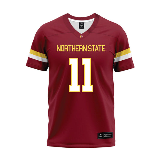 NSU - NCAA Football : Karson Borge - Maroon Premium Football Jersey-0
