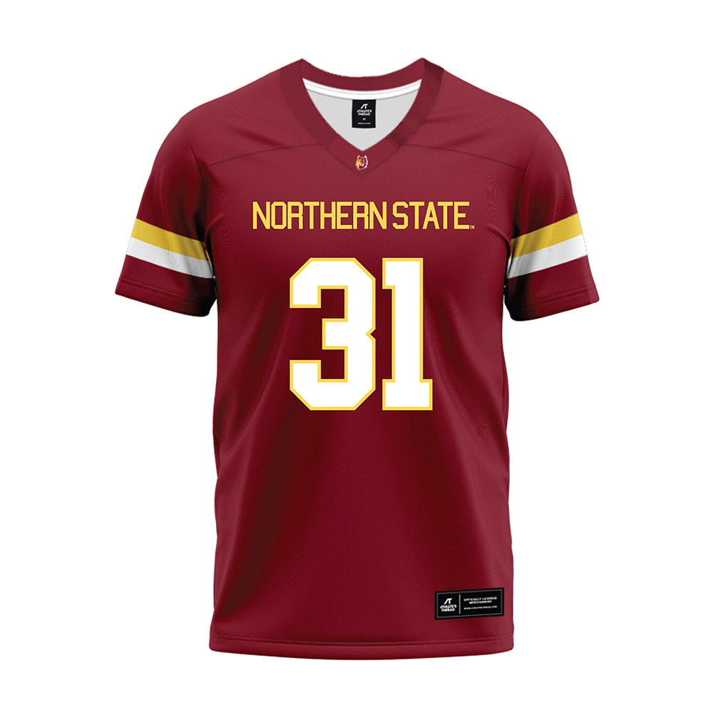 NSU - NCAA Football : Brecken Keoraj - Maroon Premium Football Jersey-0